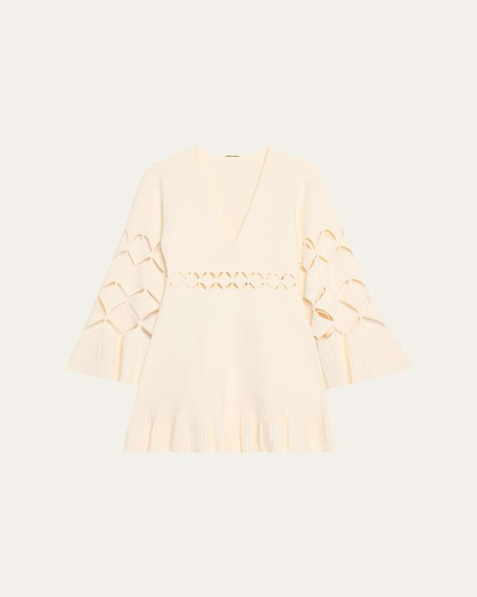 Linden Long-Sleeve Cut-Out Dress